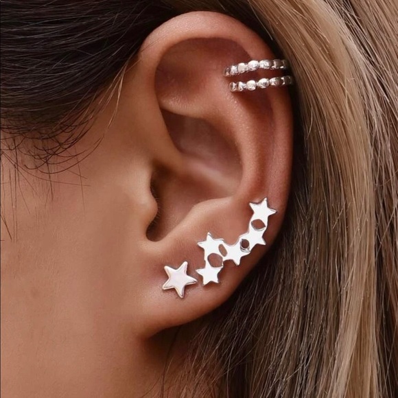 Jewelry - New Fashion Star Charm  &Cuffs Earring